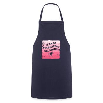 I Can Go Stargazing All Night Astronomy Star - Cooking Apron - navy - Front - AI Model Male 185 dark (185cm)