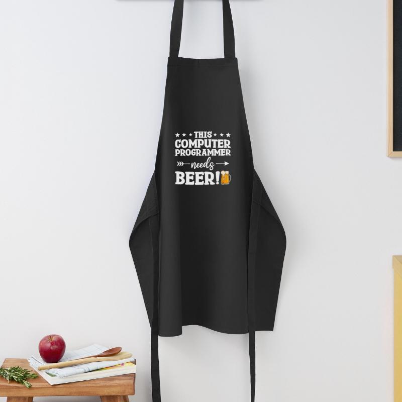 This Computer Programmer Needs Beer Programming Cooking Apron