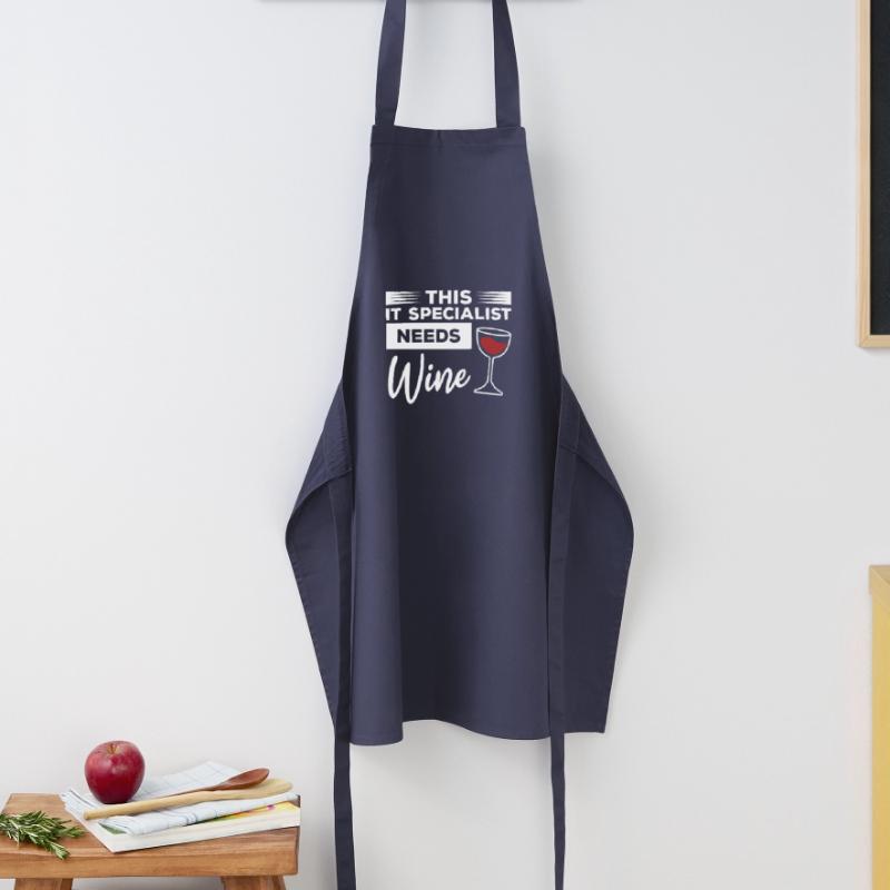 This IT Specialist Needs Wine Programmer Cooking Apron