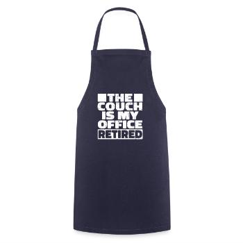 Pensioner pension - Cooking Apron - navy - Front - AI Model Male 185 dark (185cm)