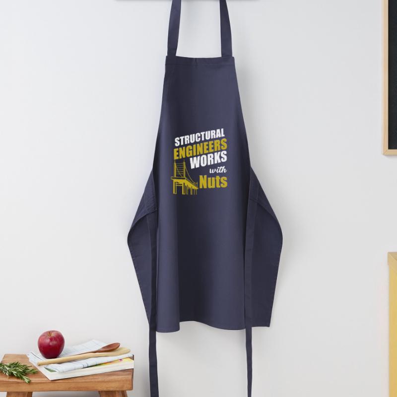 Construction carpenter structural engineer working with nuts Cooking Apron