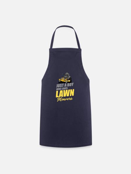 Nur Ein Junge, Der Rasenmäher, Platzwarte, - Kochschürze - Navy