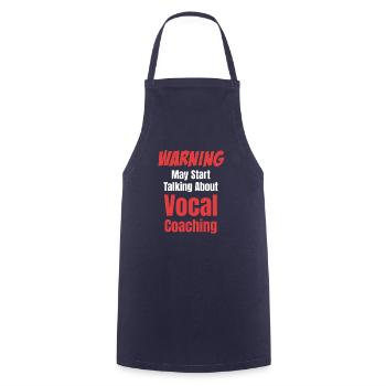 Warnung Könnte Anfangen, Über Vocal Coaching - Kochschürze - Navy - Vorne - AI Model Male 185 dark (185cm)