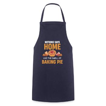 Nothing says as much at home as the smell of - Cooking Apron - navy - Front - AI Model Male 185 dark (185cm)