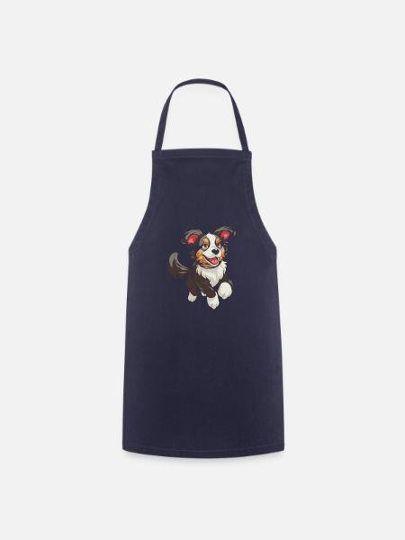 Hund Vierbeiner Niedlich - Kochschürze - Navy