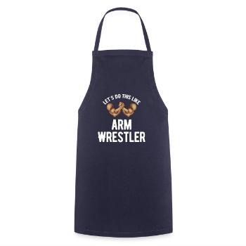 Let's do it like a - Cooking Apron - navy - Front - AI Model Male 185 dark (185cm)