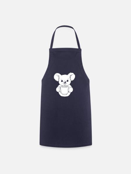 Koalabär Kaffee - Kochschürze - Navy