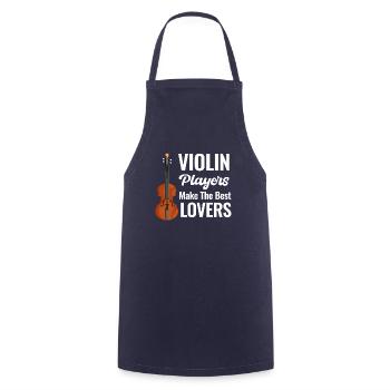 Les violonistes font les meilleurs violonistes amoureux - Tablier de cuisine - marine - Devant - AI Model Male 185 dark (185cm)