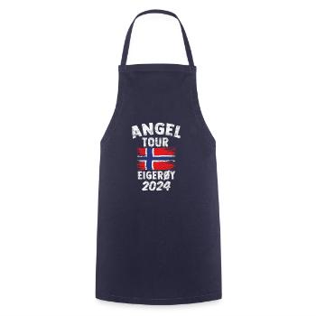 EIGERÖY 2024 Fishing Tour Norway - Cooking Apron - navy - Front - AI Model Male 185 dark (185cm)