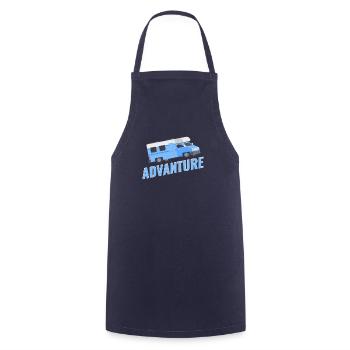 Advanture Van Home Traveler Motorhome Mountaineering - Cooking Apron - navy - Front - AI Model Male 185 dark (185cm)