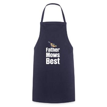 Vater Mäht Beste Lustige Rasenpflege - Kochschürze - Navy - Vorne - AI Model Male 185 dark (185cm)