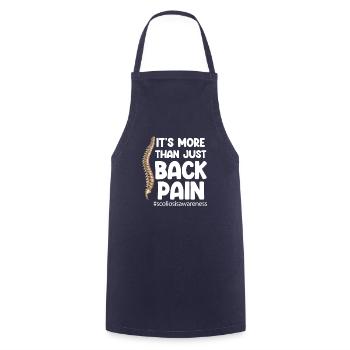 It's more than just back pain scoliosis - Cooking Apron - navy - Front - AI Model Male 185 dark (185cm)
