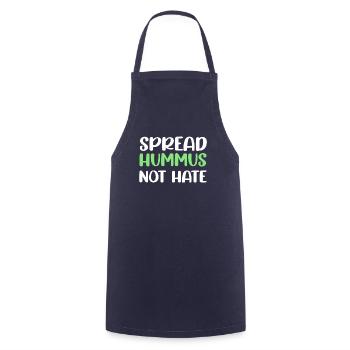 Spread Hummus Not Hate Gluten Free Falafel - Cooking Apron - navy - Front - AI Model Male 185 dark (185cm)