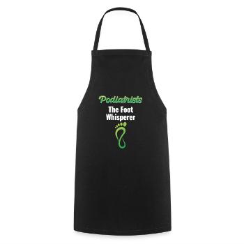 Podiatrist The Foot Whisperer Pedicure - Cooking Apron - black - Front - AI Model Male 185 dark (185cm)