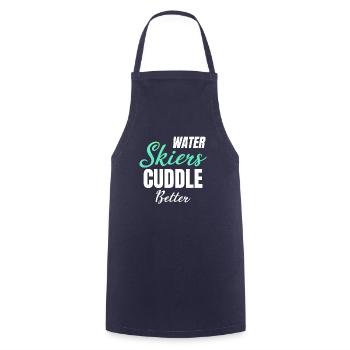 Water Skier Cuddle Better Girl Jet Ski - Cooking Apron - navy - Front - AI Model Male 185 dark (185cm)