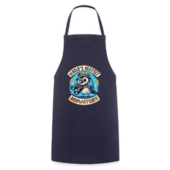 World’s Best Okay Birdwatcher Observation des oiseaux - Tablier de cuisine - marine - Devant - AI Model Male 185 dark (185cm)