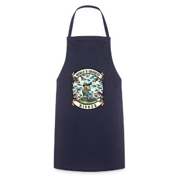 World's Best Okay Birder Birdwatching - Cooking Apron - navy - Front - AI Model Male 185 dark (185cm)