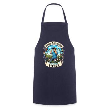 World's Best Okay Birder Birdwatching - Cooking Apron - navy - Front - AI Model Male 185 dark (185cm)