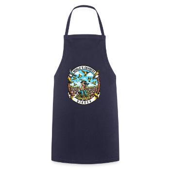 World's Best Okay Birder Birdwatching - Cooking Apron - navy - Front - AI Model Male 185 dark (185cm)