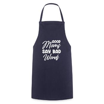 Les bonnes mamans disent les gros mots drôles - Tablier de cuisine - marine - Devant - AI Model Male 185 dark (185cm)