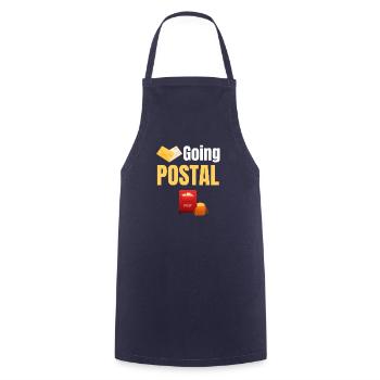 Going Post Lustiger Arbeiter Postbote Briefträger - Kochschürze - Navy - Vorne - AI Model Male 185 dark (185cm)