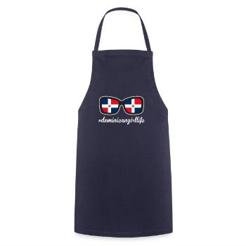 Fille dominicaine Life Pride Camiseta - Tablier de cuisine - marine - Devant - AI Model Male 185 dark (185cm)