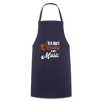 If it's not country, it's not music, - Cooking Apron - navy - Front - AI Model Male 185 dark (185cm)