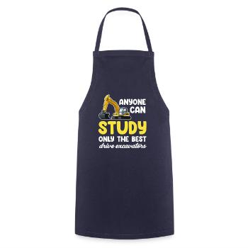 Jeder Kann Nur Die Besten Baggerbagger Studieren - Kochschürze - Navy - Vorne - AI Model Male 185 dark (185cm)