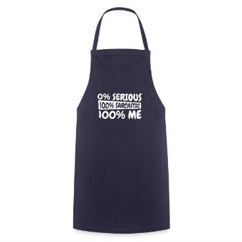 Schwarzer Humor Lustig I Dont Care - Kochschürze - Navy - Vorne - AI Model Male 185 dark (185cm)