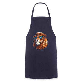 Lunettes de soleil Lion - Tablier de cuisine - marine - Devant - AI Model Male 185 dark (185cm)