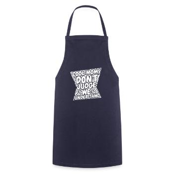 Mom Support Mom - Cooking Apron - navy - Front - AI Model Male 185 dark (185cm)