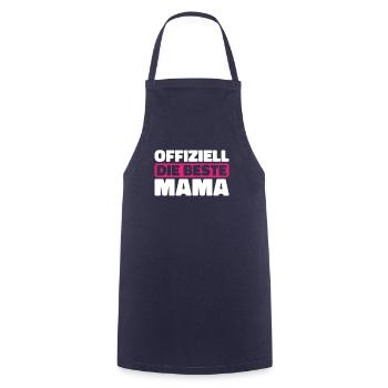 Mama Mutter Best Mom - Cooking Apron - navy - Front - AI Model Male 185 dark (185cm)