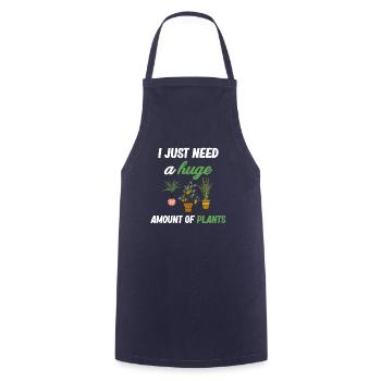 I just need a huge amount of plants - Cooking Apron - navy - Front - AI Model Male 185 dark (185cm)