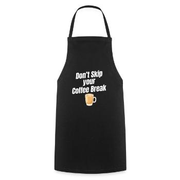 Ne sautez pas votre pause-café Cafecito - Tablier de cuisine - noir - Devant - AI Model Male 185 dark (185cm)