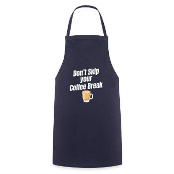 Don't skip your coffee break Cafecito - Cooking Apron - navy - Front - AI Model Male 185 dark (185cm)