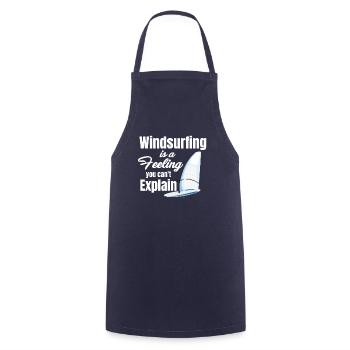 Windsurfen Ist Ein Gefühl, Das Man Nicht Erklären - Kochschürze - Navy - Vorne - AI Model Male 185 dark (185cm)