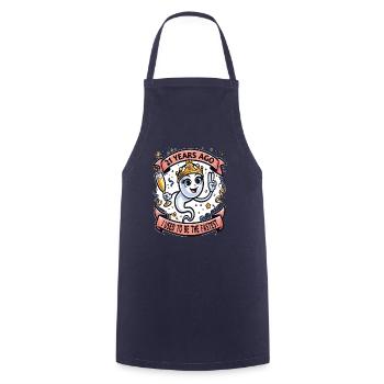21 Years Ago I Was The Fastest Woman - Cooking Apron - navy - Front - AI Model Male 185 dark (185cm)