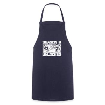 Anime Manga Anime Birthday Girl - Cooking Apron - navy - Front - AI Model Male 185 dark (185cm)