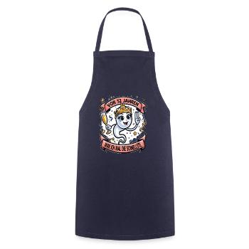 52 Years Ago I Was The Fastest Woman - Cooking Apron - navy - Front - AI Model Male 185 dark (185cm)