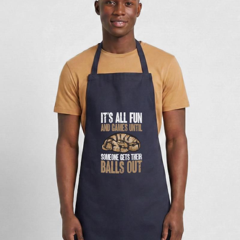 Ball Python Snake King Python Tablier de cuisine