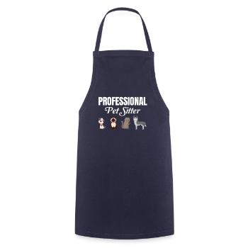 Professioneller Tiersitter Lustiger Tierarzt - Kochschürze - Navy - Vorne - AI Model Male 185 dark (185cm)