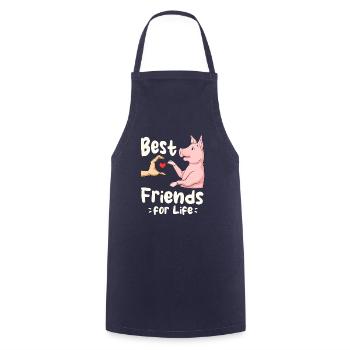 Pig Lover Friend Pigs - Cooking Apron - navy - Front - AI Model Male 185 dark (185cm)