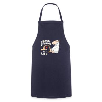 Schafliebhaber Freund Lamm Lämmer - Kochschürze - Navy - Vorne - AI Model Male 185 dark (185cm)