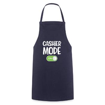 Cashier mode for accountant, clerk, - Cooking Apron - navy - Front - AI Model Male 185 dark (185cm)
