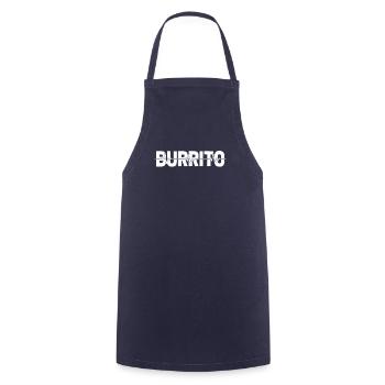Burrito Ekg Heartbeat - Cooking Apron - navy - Front - AI Model Male 185 dark (185cm)