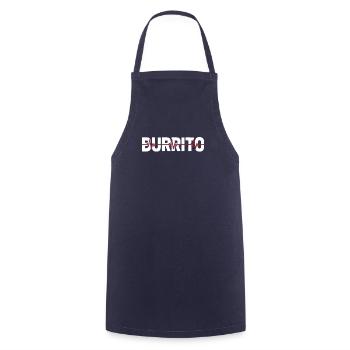Burrito Ekg Heartbeat - Cooking Apron - navy - Front - AI Model Male 185 dark (185cm)