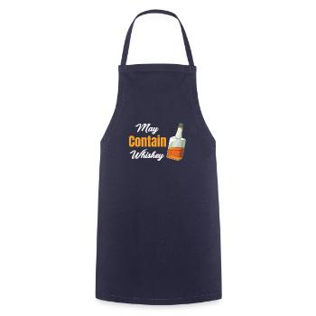 May Whiskey Bourbon Drinker Scotch Tequila Vodka - Cooking Apron - navy - Front - AI Model Male 185 dark (185cm)