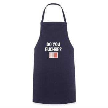 Do you play Euchre? Player Casino Dealer Mahjong - Cooking Apron - navy - Front - AI Model Male 185 dark (185cm)