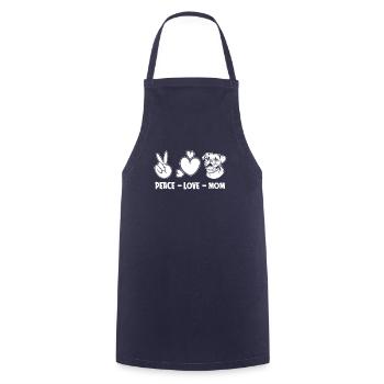 Boxer Chien Allemand Boxer Paix Amour Chien Maman - Tablier de cuisine - marine - Devant - AI Model Male 185 dark (185cm)