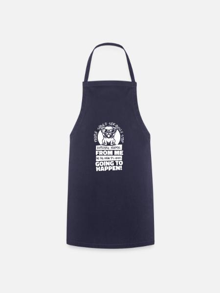 Mops Hund - Kochschürze - Navy